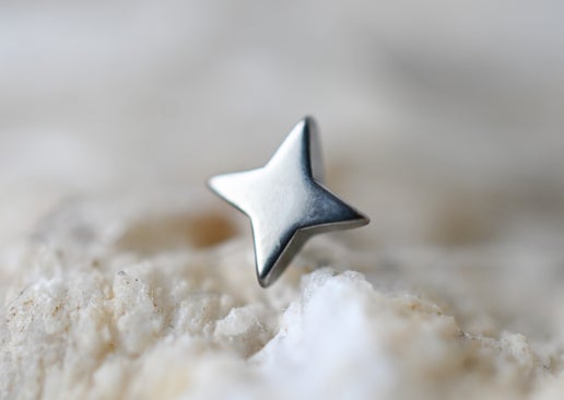 Puffy 4 Point Star by Divinity Metals