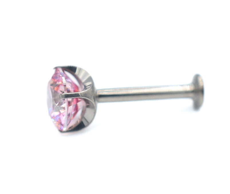 Pink CZ Prong by NeoMetal