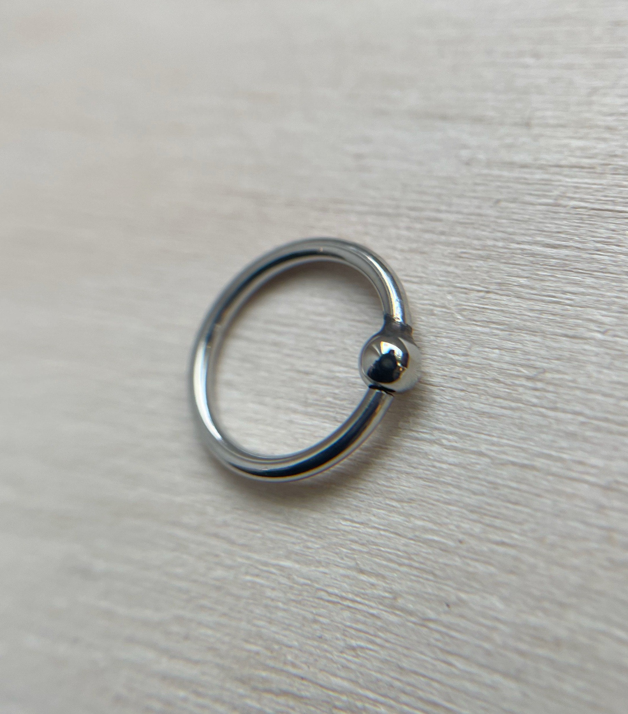 16g Stainless Steel Fixed Bead Ring by Anatometal