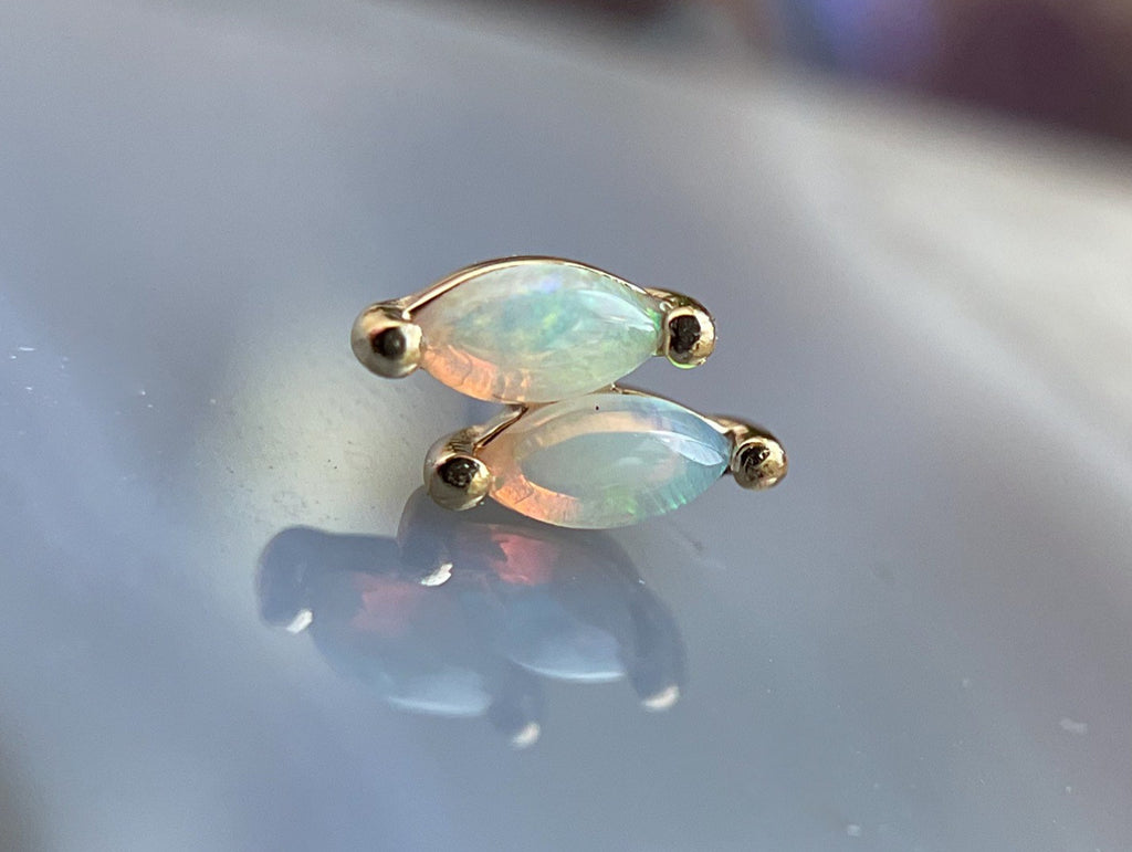 Double Zuri Marquise Opal by Buddha Jewelry Organics
