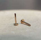 18g Gold Threadless Labret by NorVoch