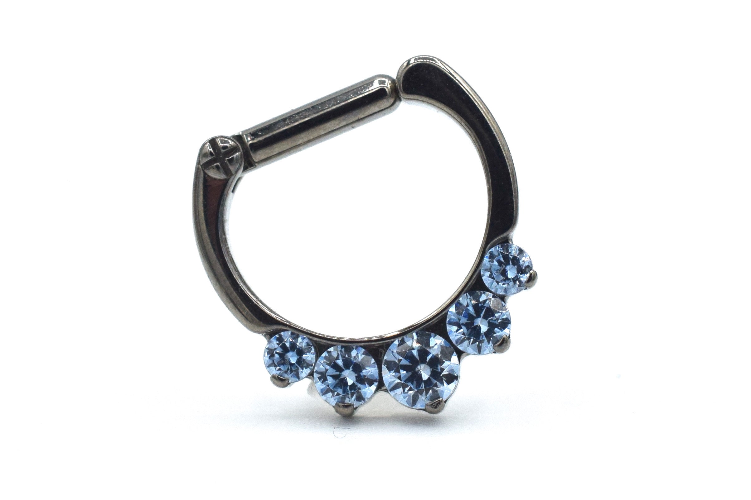 5-Gem Odyssey Daith / Septum Clicker by Industrial Strength