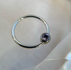 Titanium Captive Gem Beads (CZ, Opal & Natural Stone)