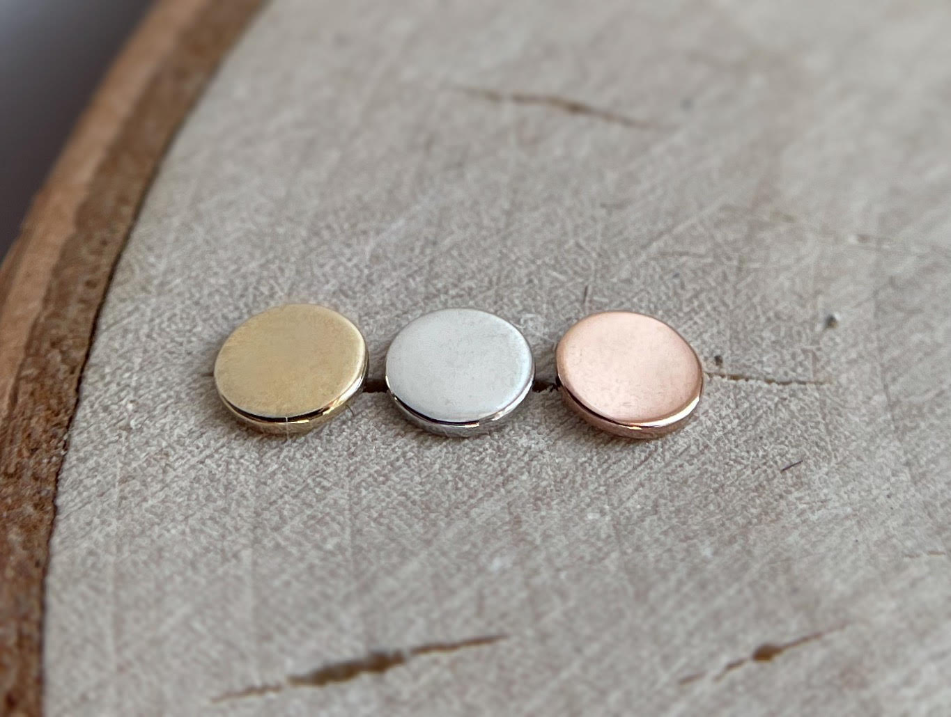 Solid Gold Disk (Threadless)