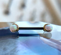18k Gold Prong-Set Opals by NeoMetal