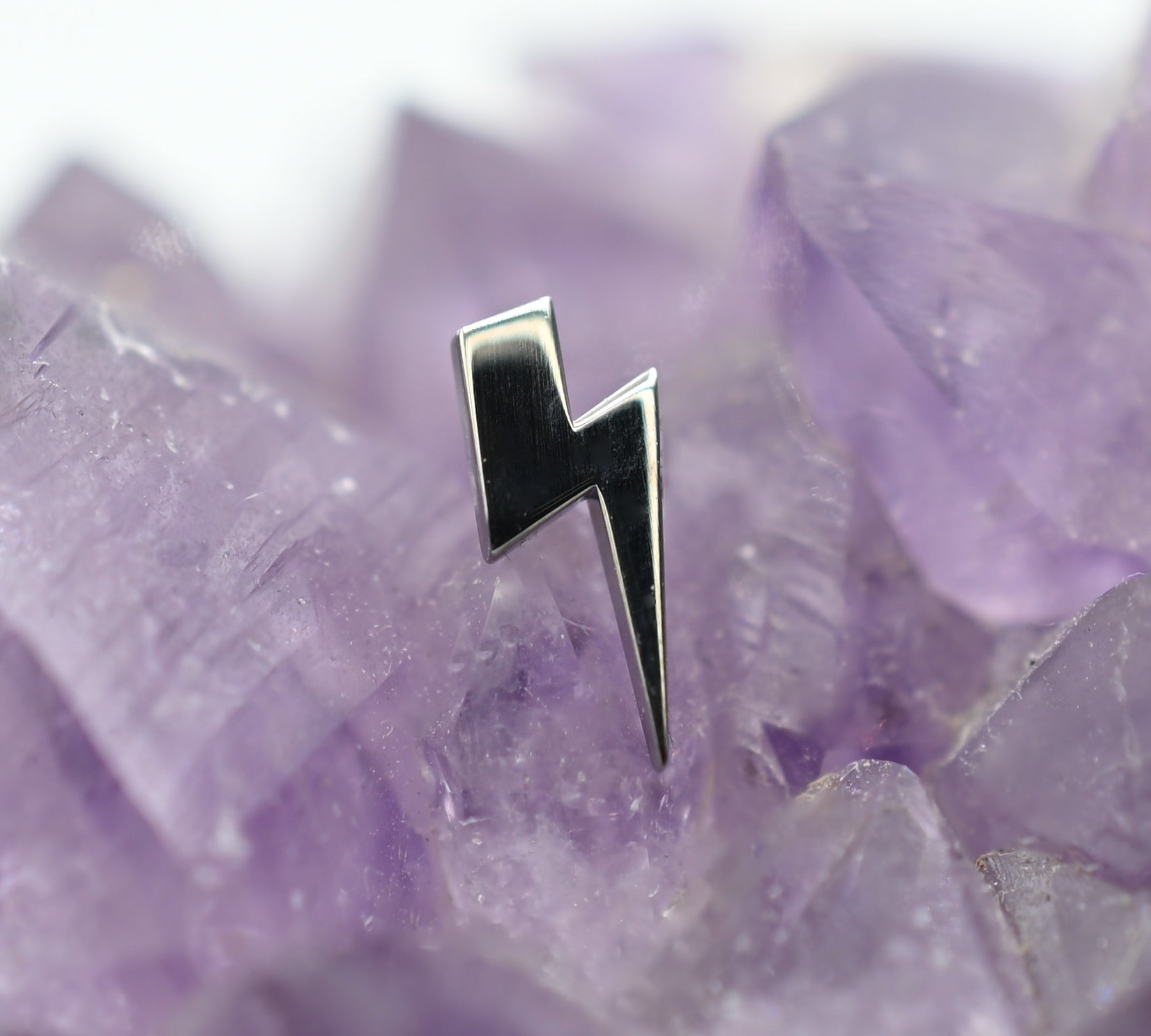 Titanium Lightning Bolts by Anatometal