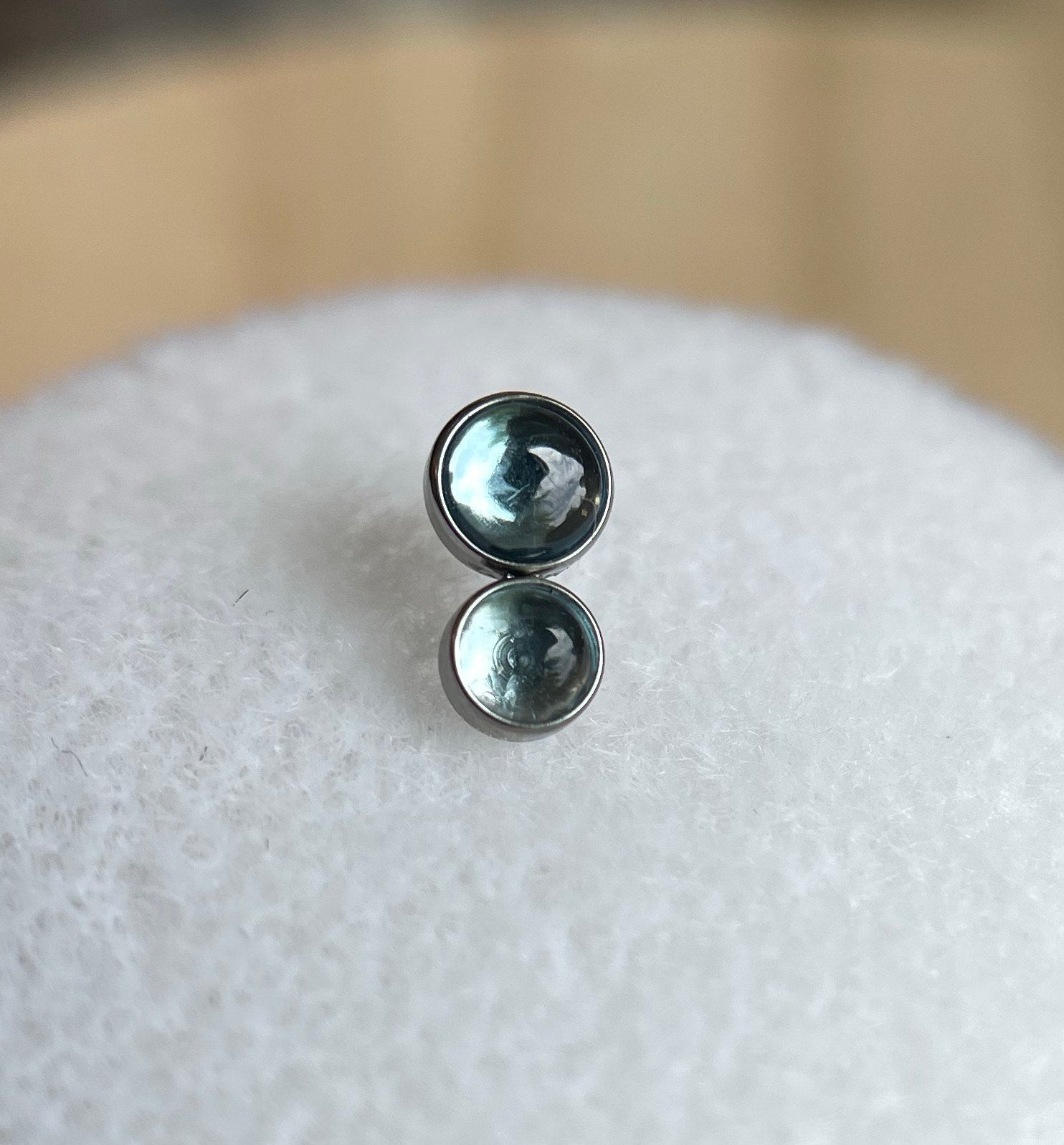 2 Gem Bezel set Cluster by People's Jewelry