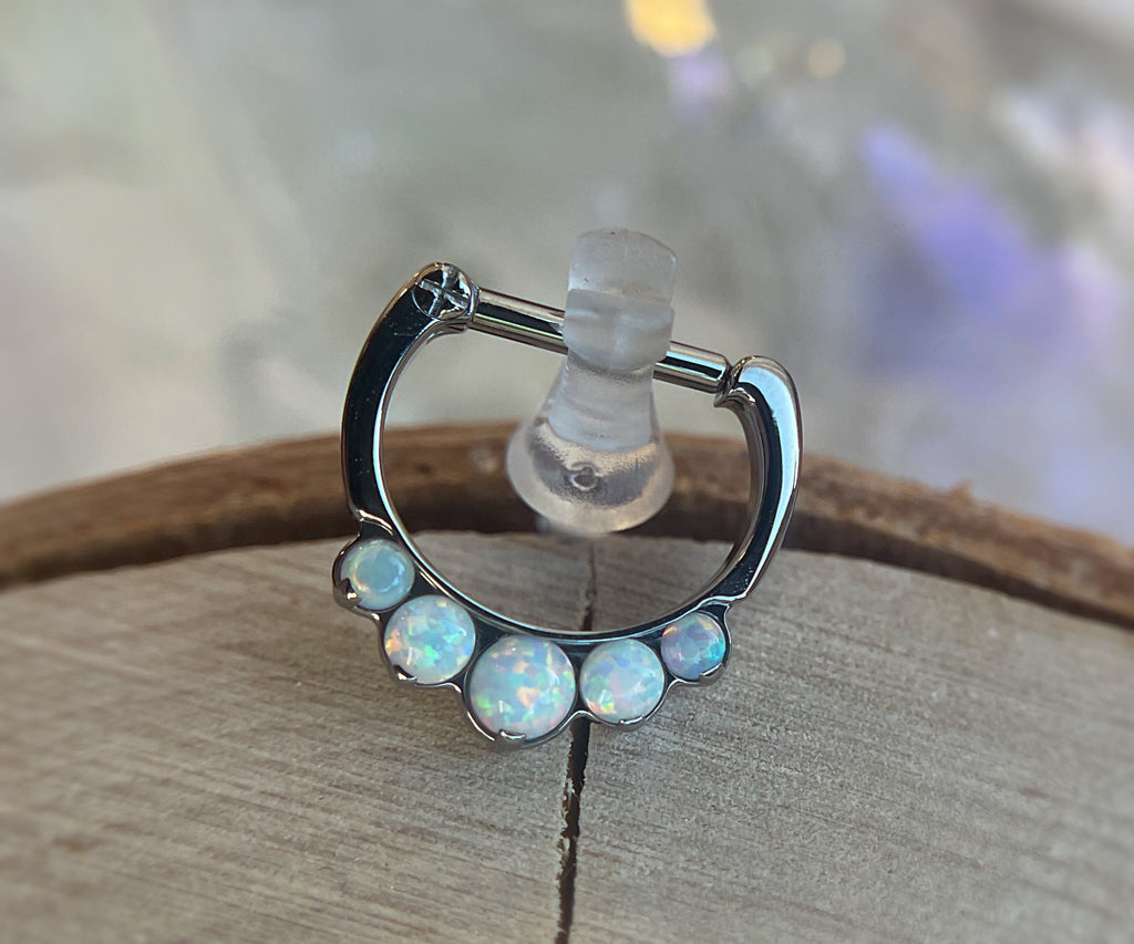 5-Gem Odyssey Daith / Septum Clicker by Industrial Strength