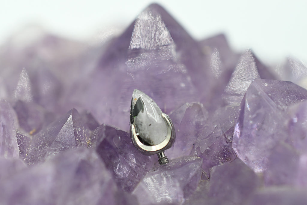 14g Opal Prong Bullet by People's Jewelry