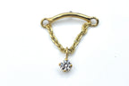 Hidden Helix with CZ Prong by Body Gems