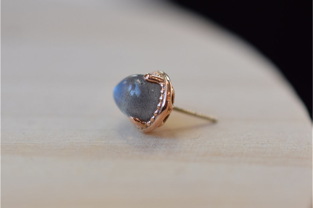 Labradorite Beaded Pear by Zadamer