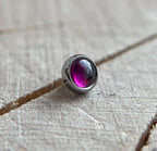 14g Threaded Natural Stone Cabochon