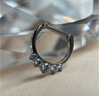 5-Gem Odyssey Daith / Septum Clicker by Industrial Strength