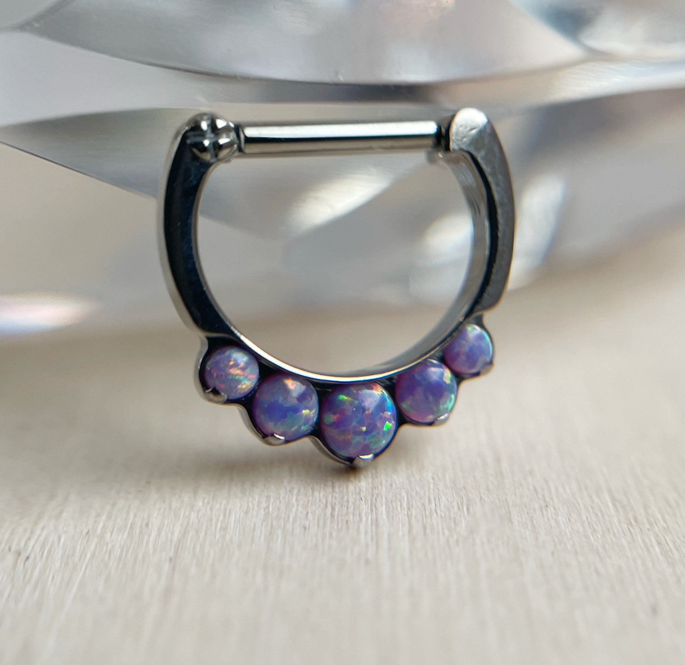 5-Gem Odyssey Daith / Septum Clicker by Industrial Strength