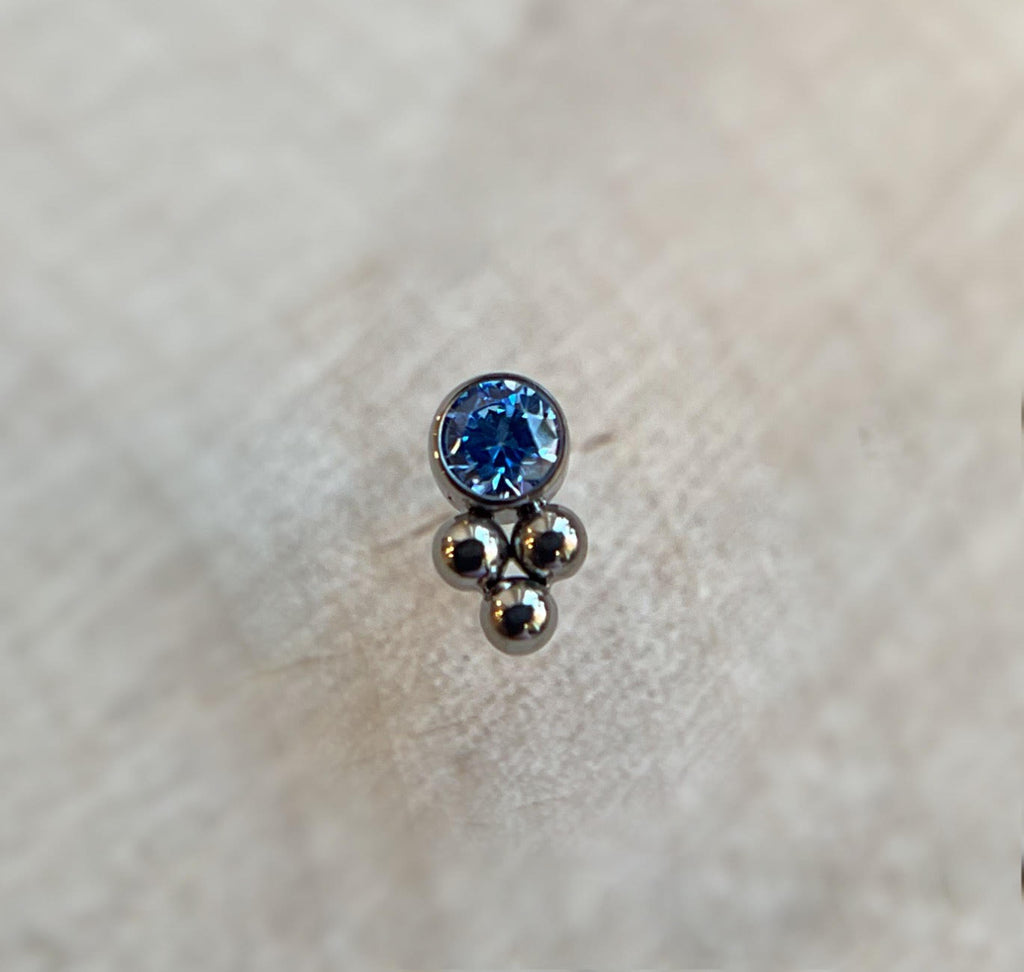 Haute Couture Tri-Bead Accented Bezel by LeRoi (11HT-3)