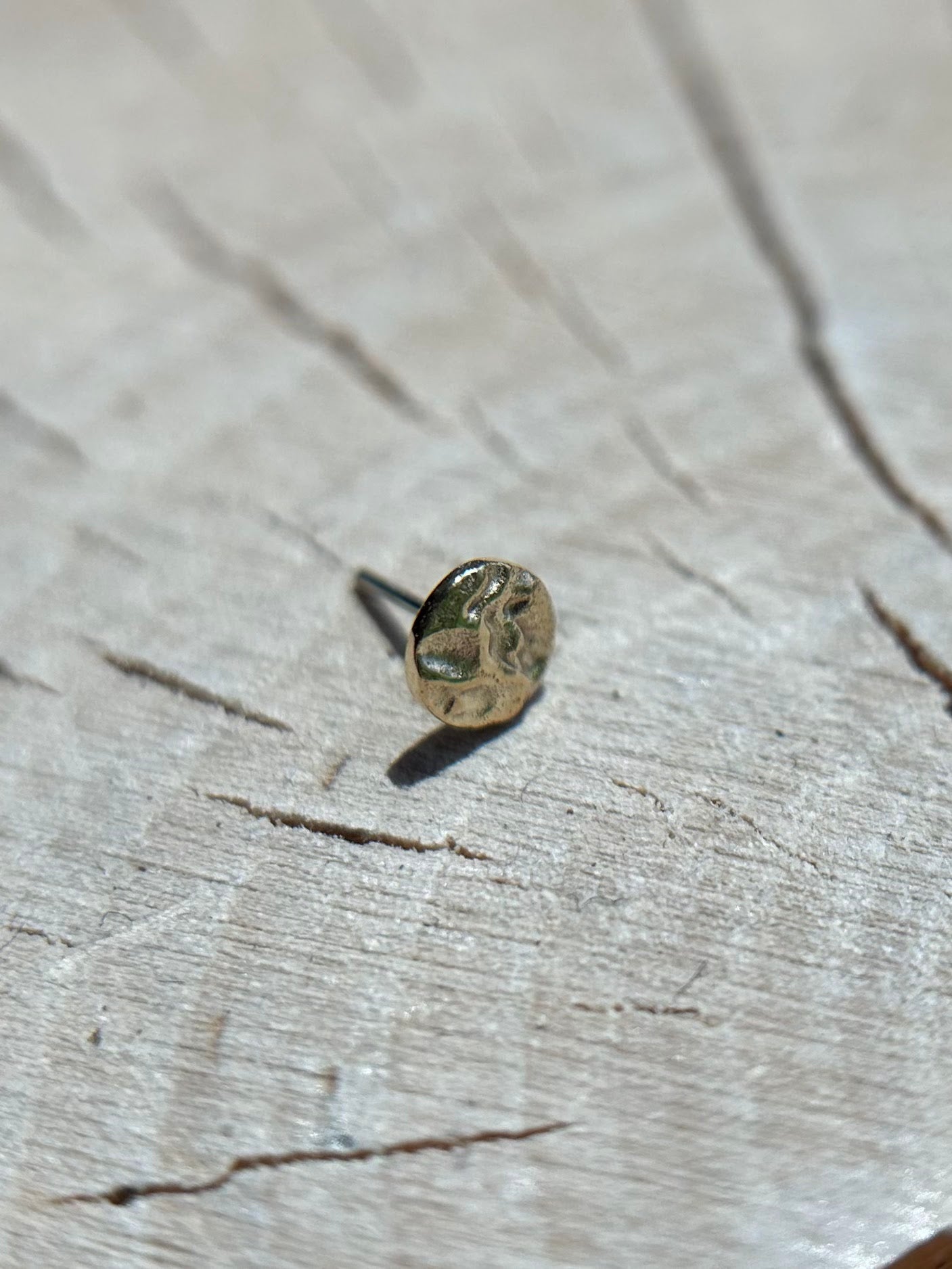 Hammered "Moon" Disk by Buddha Jewelry