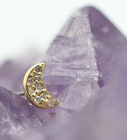 5mm Pave Moon Diamond End by Kiwi Diamond