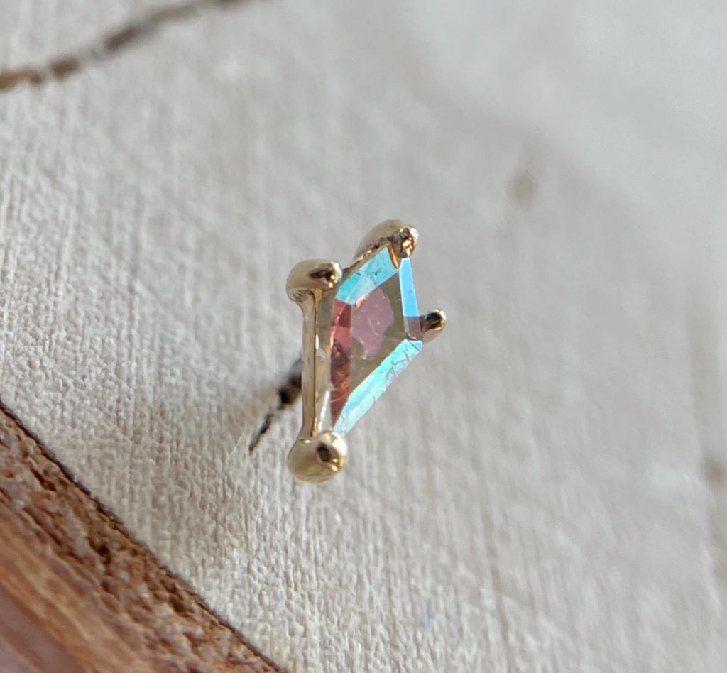 Mini Soho Kite Cut Mercury Mist by Buddha Jewelry