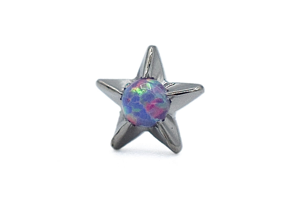 Titanium Gem Star by Anatometal