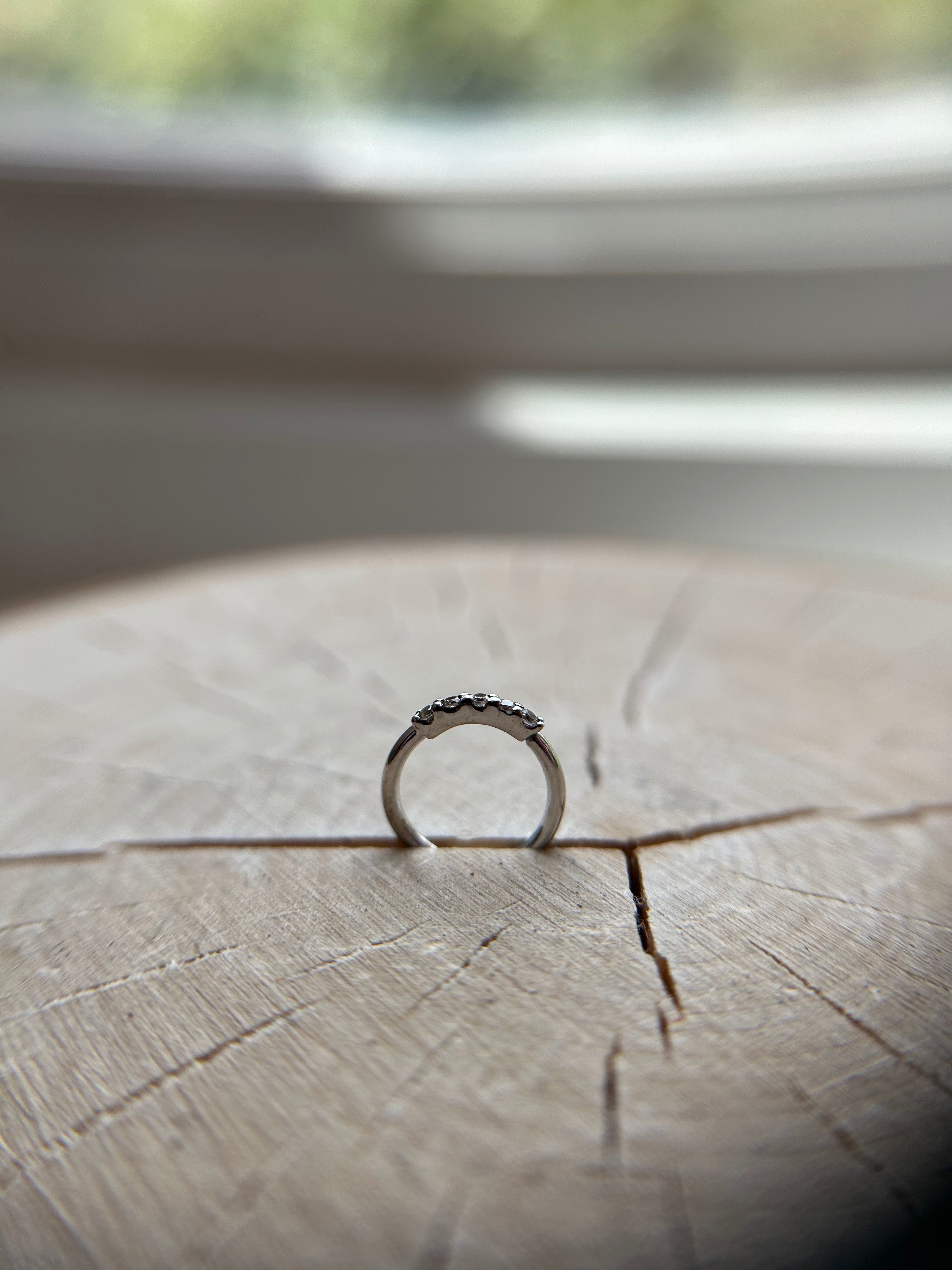 5 Gem Seam Ring by Kiwi Diamond