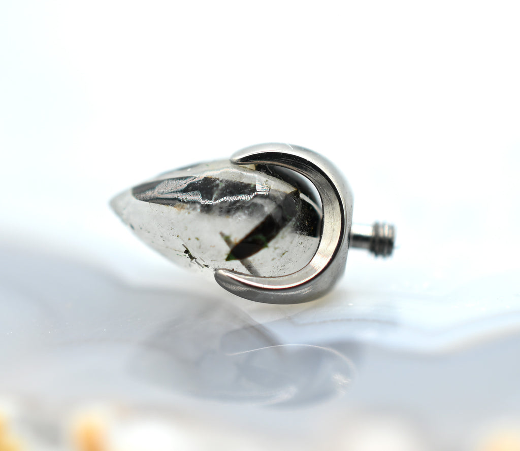 14g Opal Prong Bullet by People's Jewelry