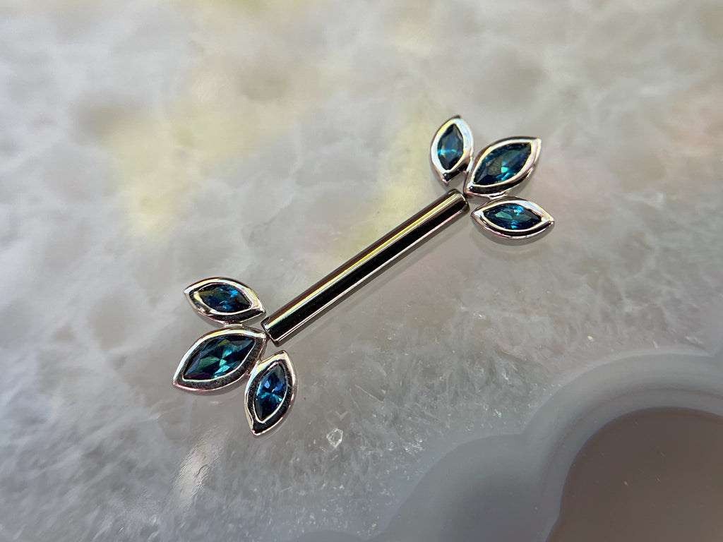 Holloway (Side-Set Marquise) for Nipple Bars by Junipurr