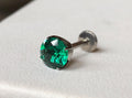 Emerald CZ Prong by NeoMetal