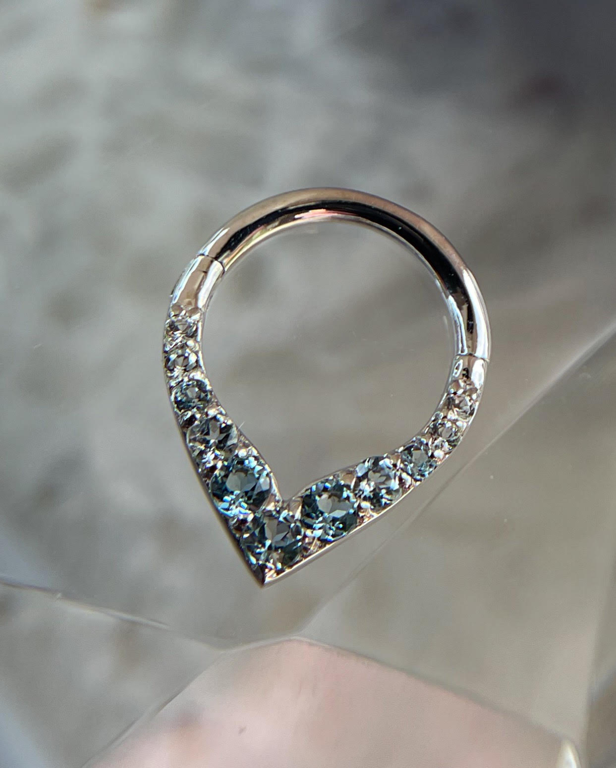 Blue Topaz Ombre Rise & Shine Clicker by Buddha Jewelry