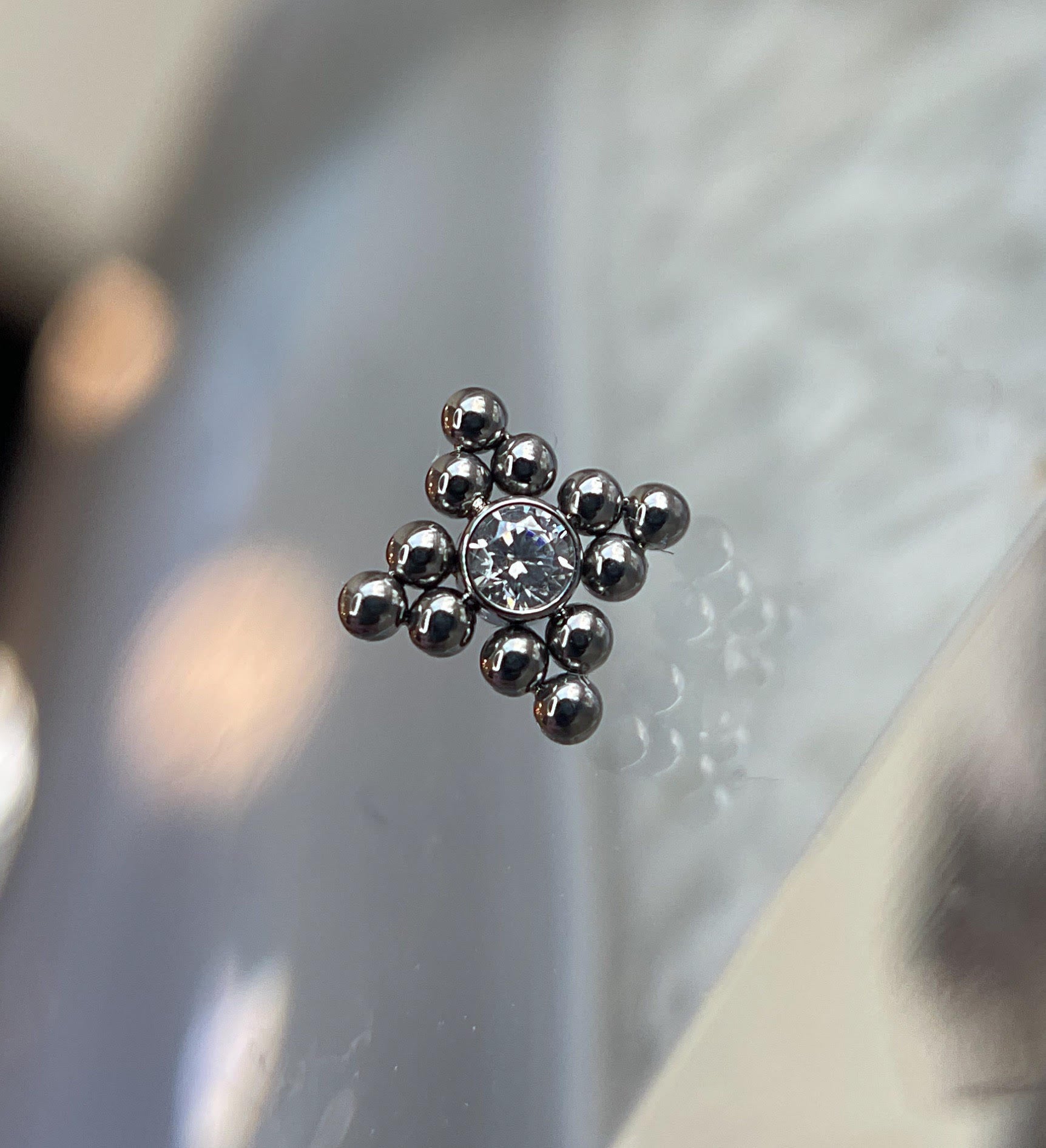 Haute Couture Single Bezel with Beaded Accents (17HT) by LeRoi