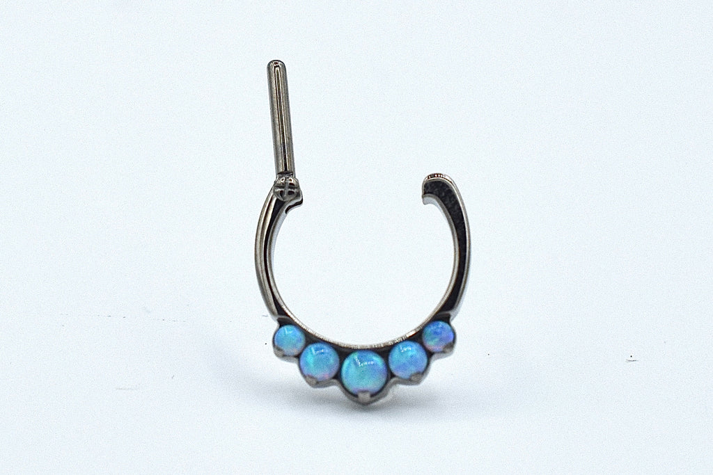 5-Gem Odyssey Daith / Septum Clicker by Industrial Strength