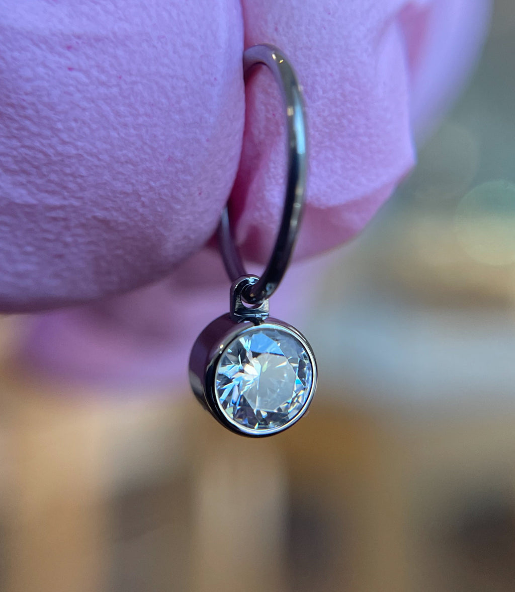 Titanium Dangle Charm for 20g Rings by Industrial Strength