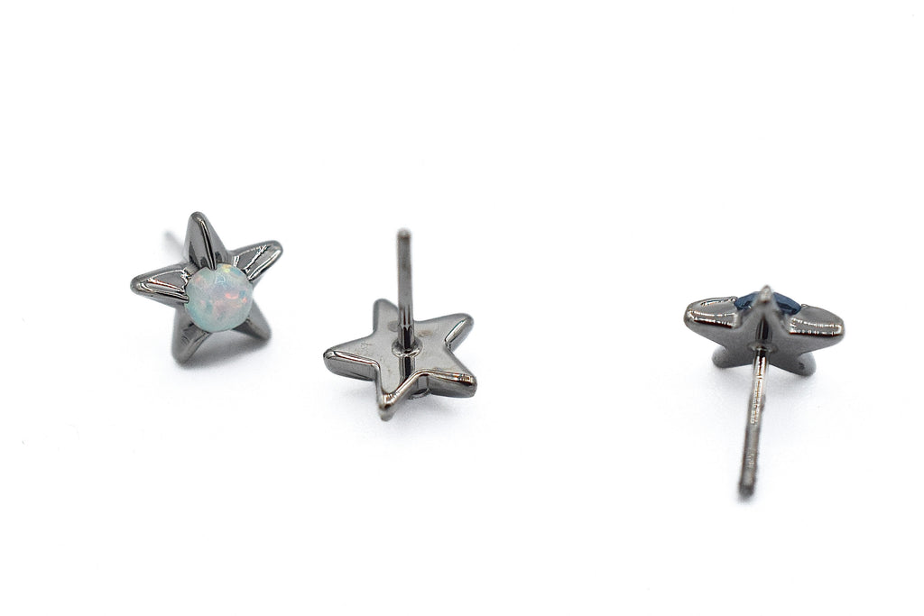 Titanium Gem Star by Anatometal