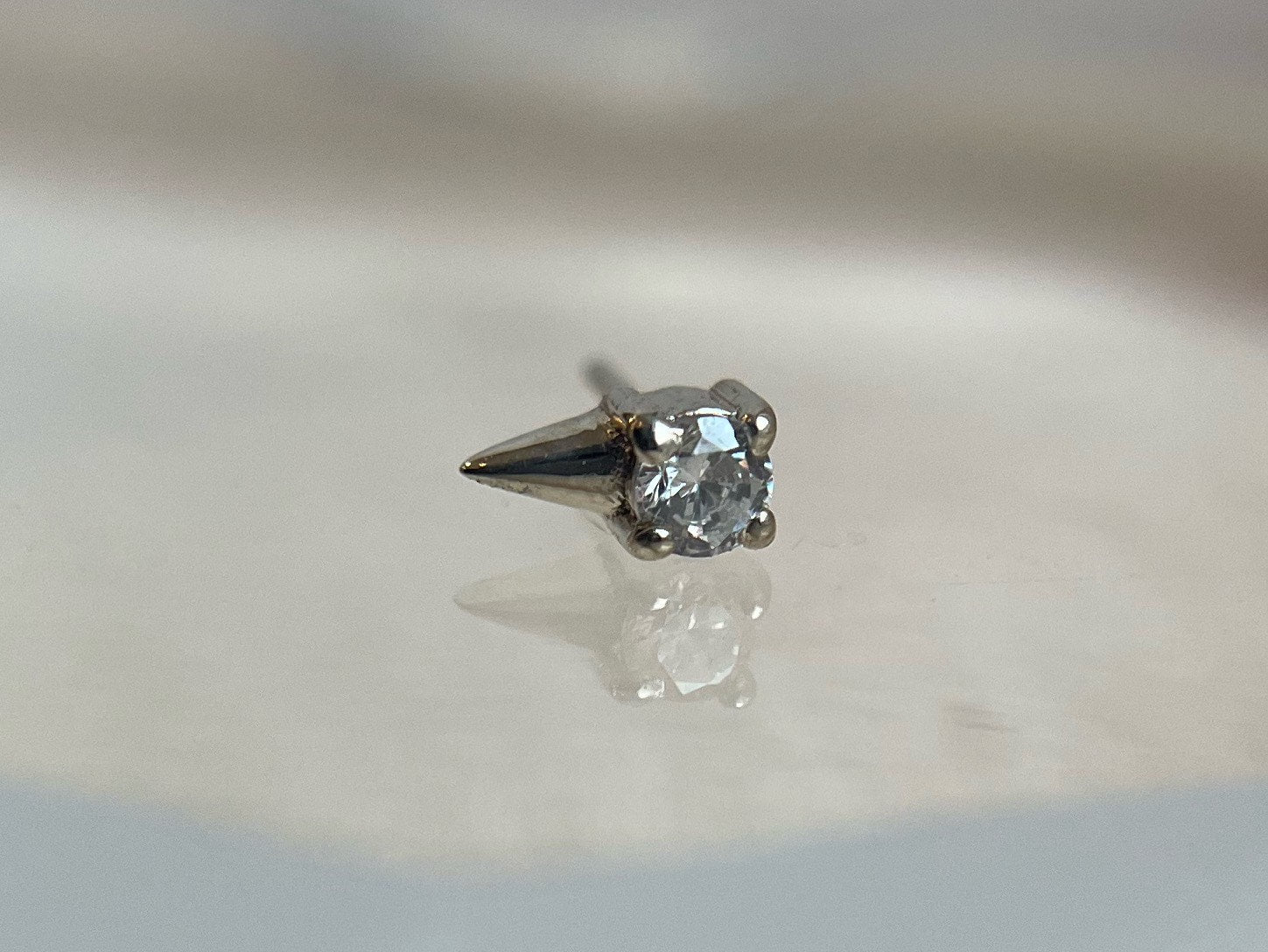 Spikey (Clear CZ) by Mushroom Body Jewelry