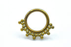 Tri-bead Haute Couture Beaded Seam Ring by LeRoi