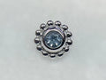Beaded Choctaw (White Gold/Swiss Blue Topaz) by BVLA