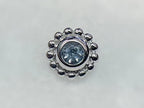 Beaded Choctaw (White Gold/Swiss Blue Topaz) by BVLA