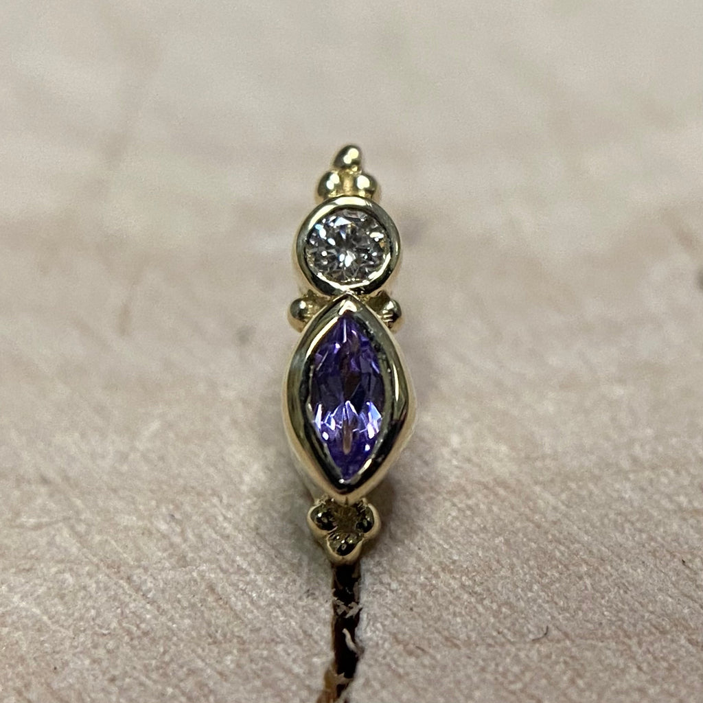 Mai with Tanzanite and Diamond by BVLA