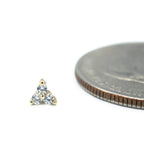 Gold Trinity CZ by Junipurr