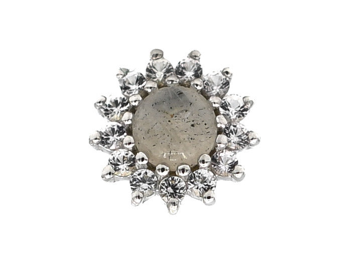 Delphine Labradorite + White Sapphire by Buddha Jewelry Organics