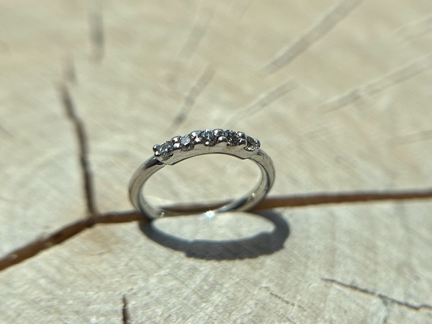 5 Gem Seam Ring by Kiwi Diamond