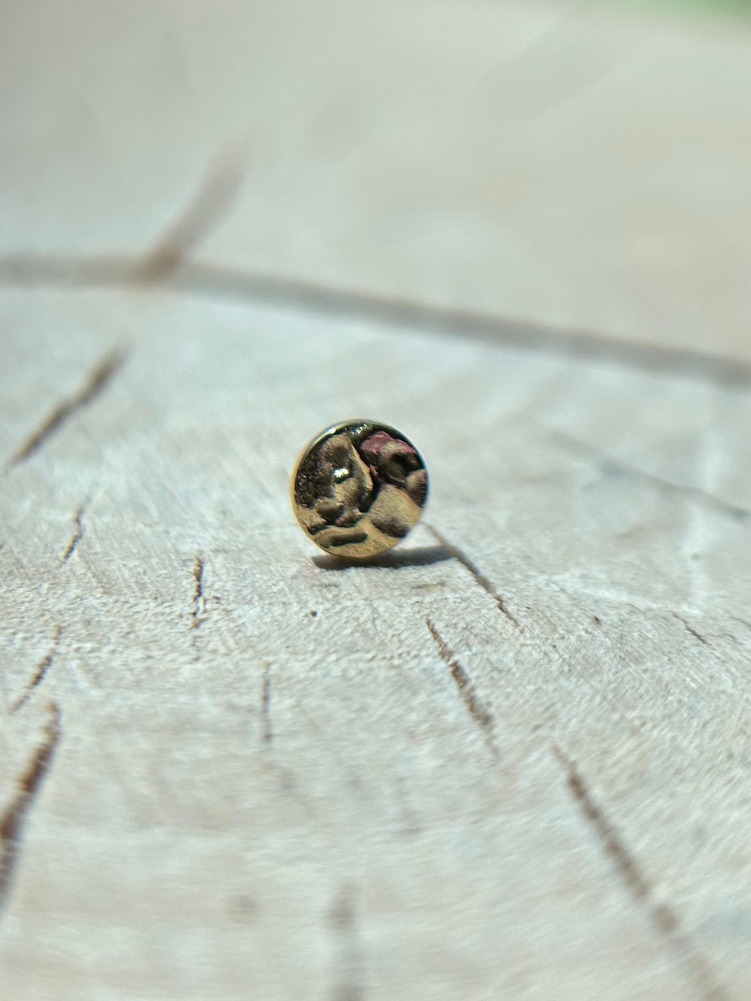 Hammered "Moon" Disk by Buddha Jewelry