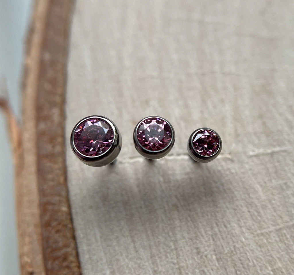 Pink CZ Bezel by NeoMetal