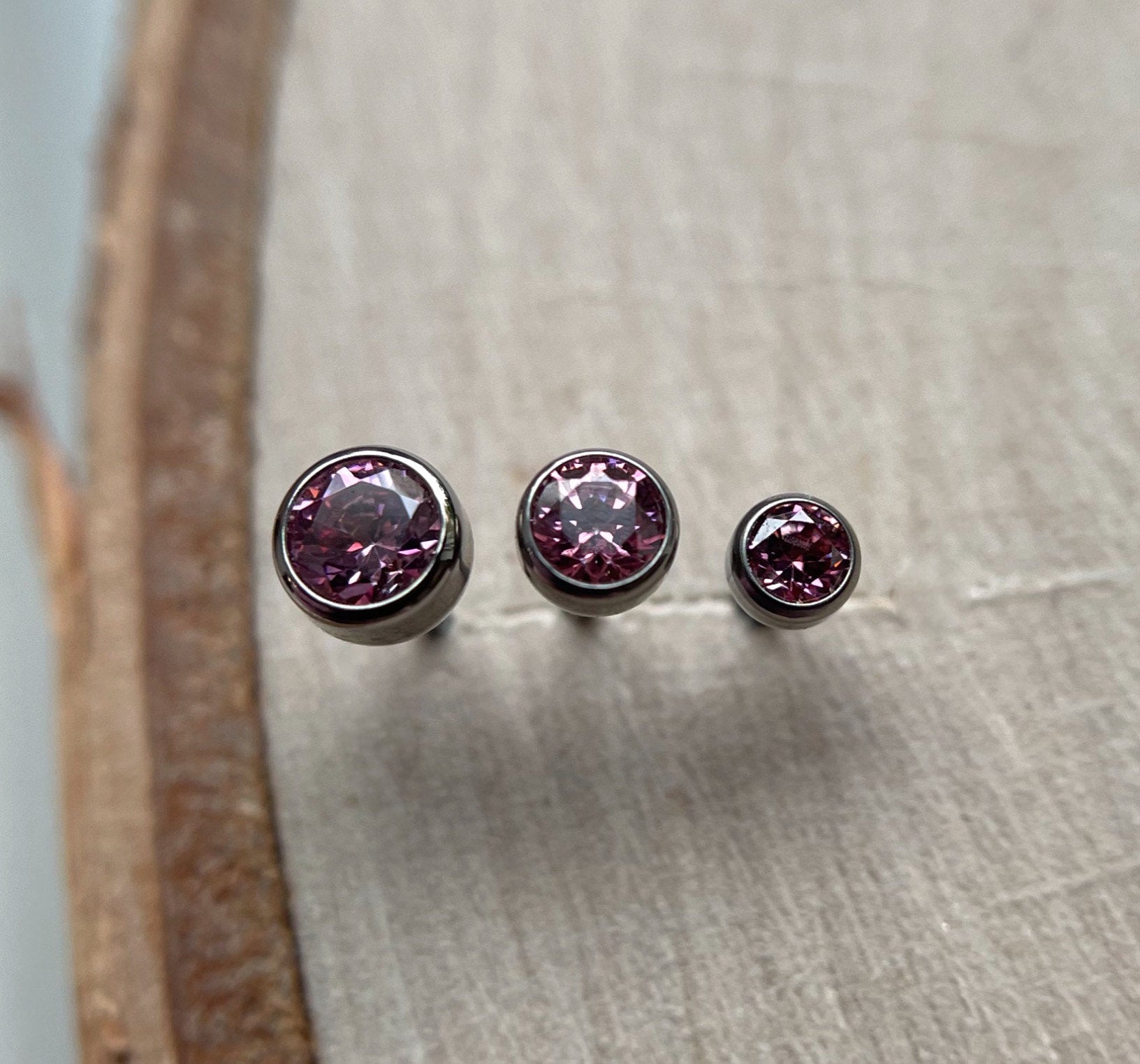 Pink CZ Bezel by NeoMetal