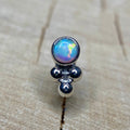 Bezel-Set Opal with Tri-Bead by Junipurr