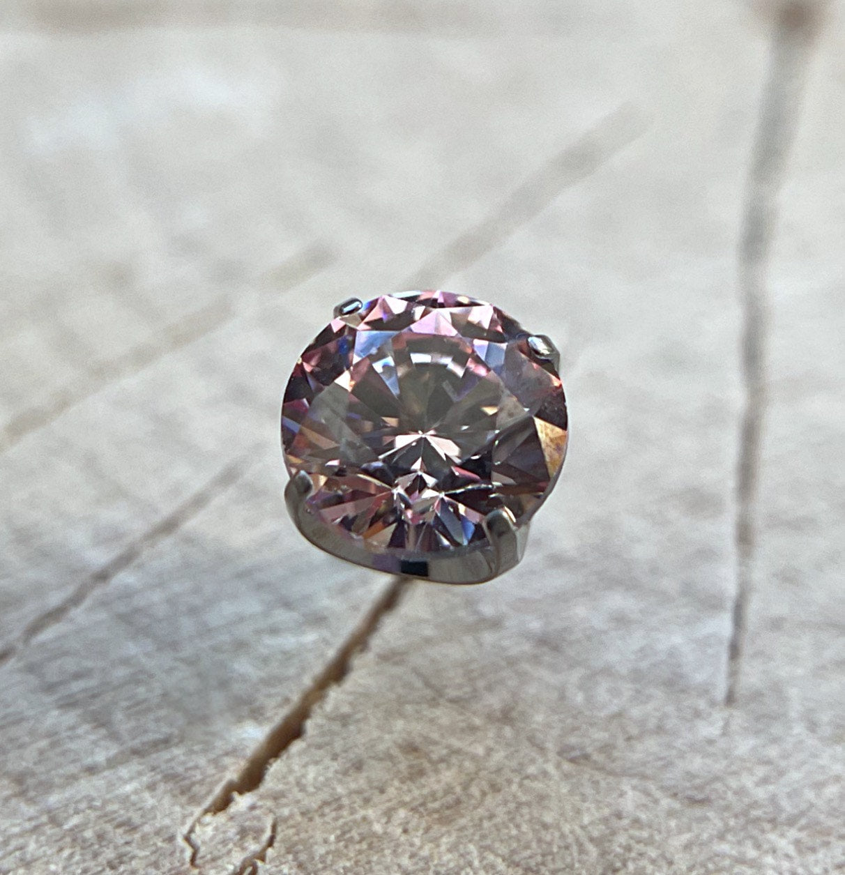 Morganite CZ Prong by NeoMetal