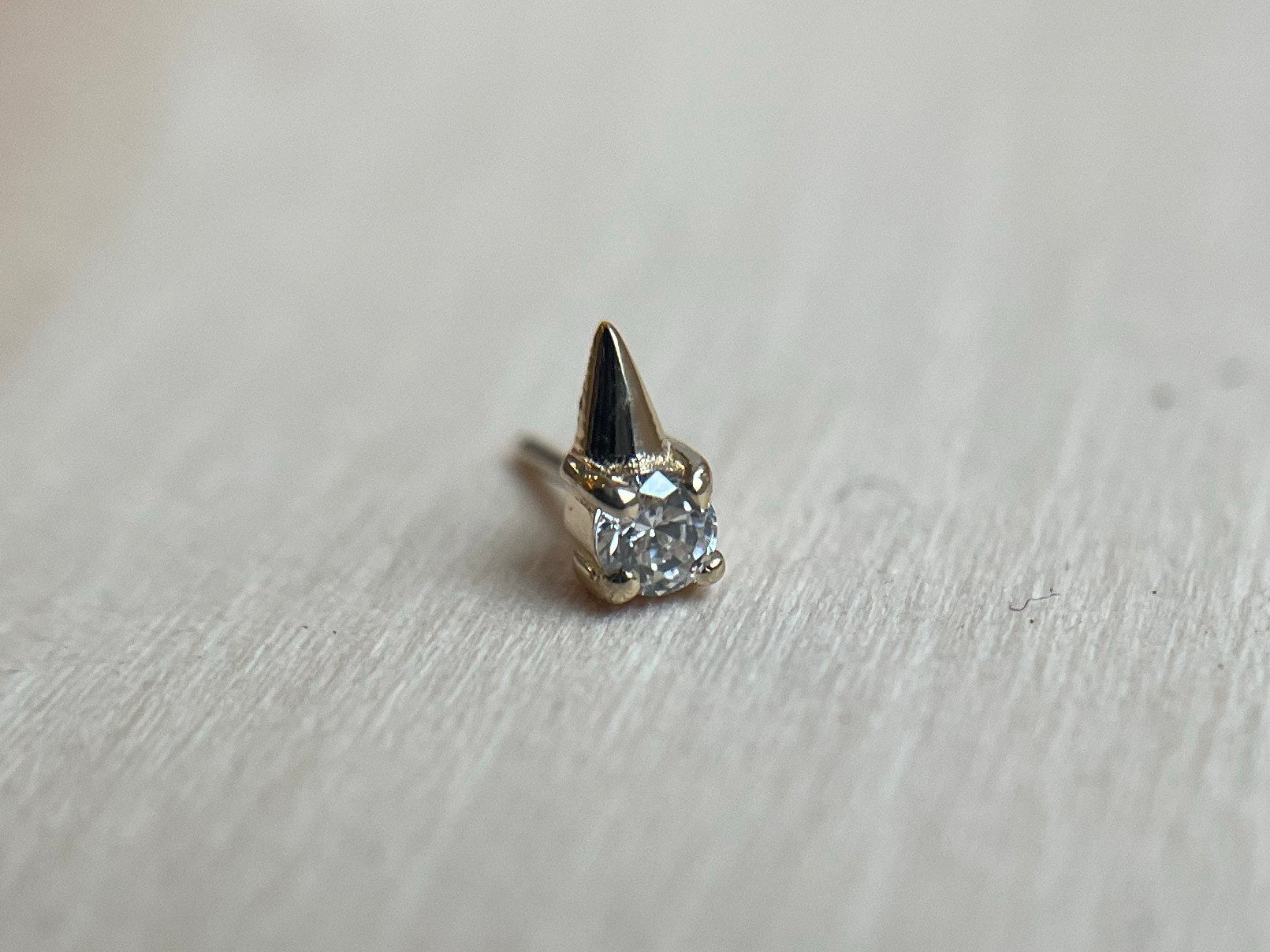 Spikey (Clear CZ) by Mushroom Body Jewelry