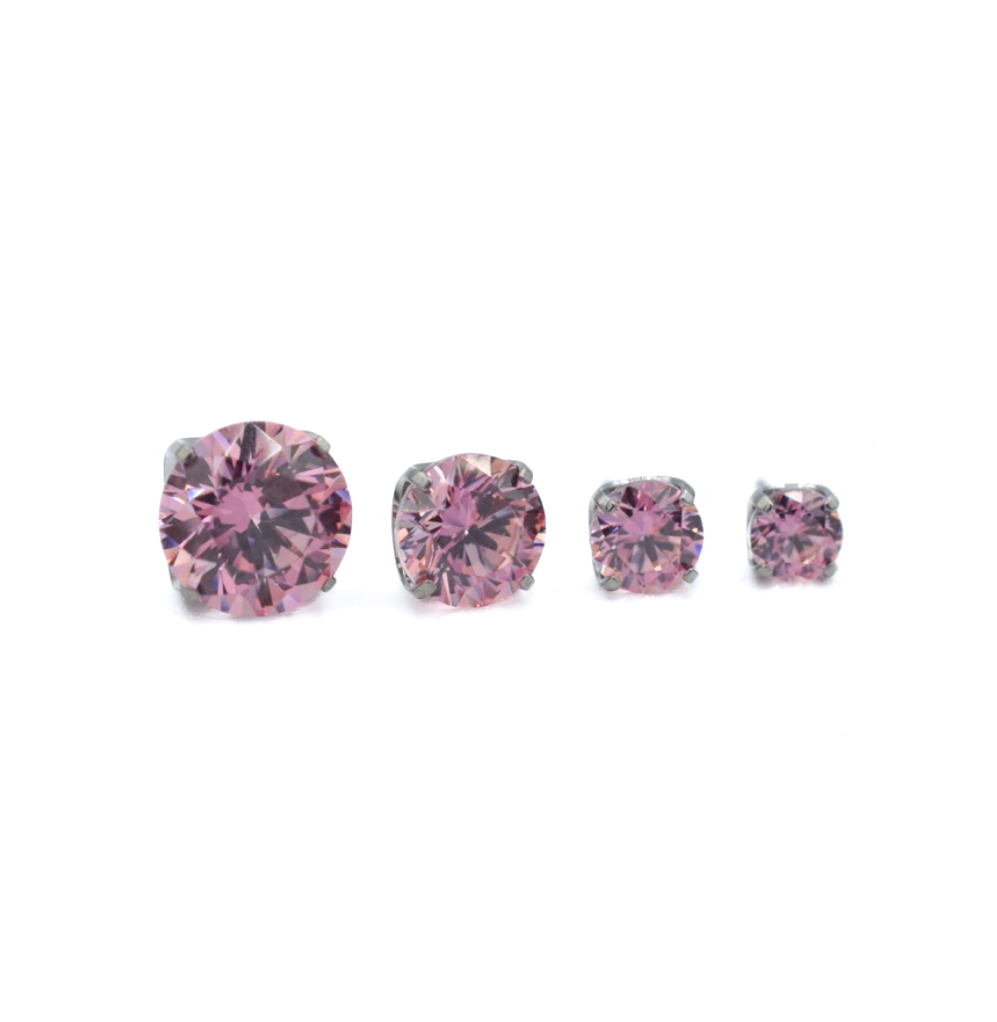 Pink CZ Prong by NeoMetal