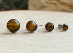 14g Threaded Natural Stone Cabochon