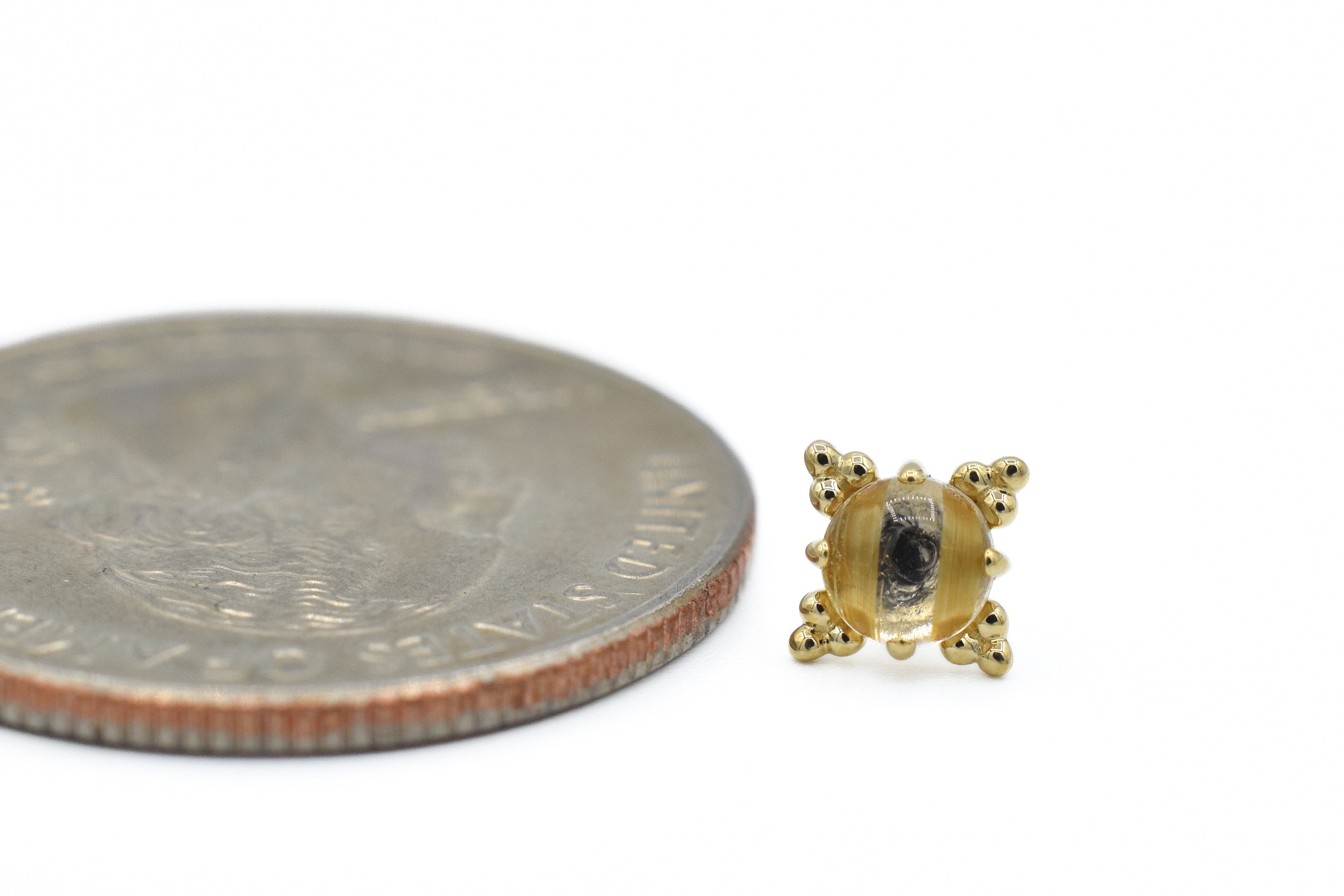 Zia with Rutilated Quartz by Anatometal