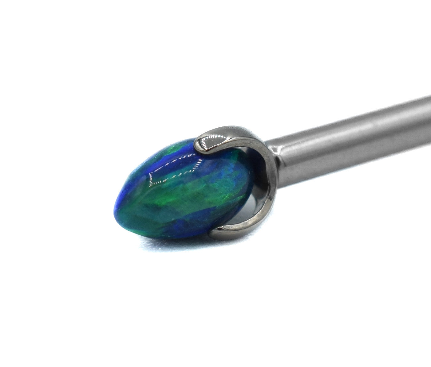 14g Opal Prong Bullet by People's Jewelry